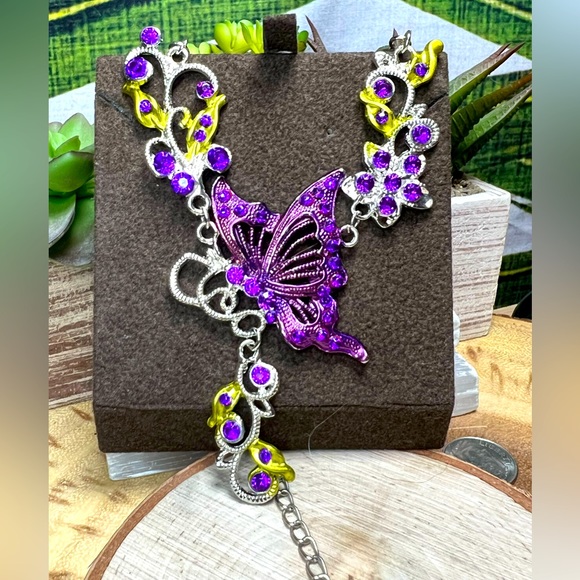 VTG| Purple Rhinestones 🦋💜✨ - Picture 1 of 9